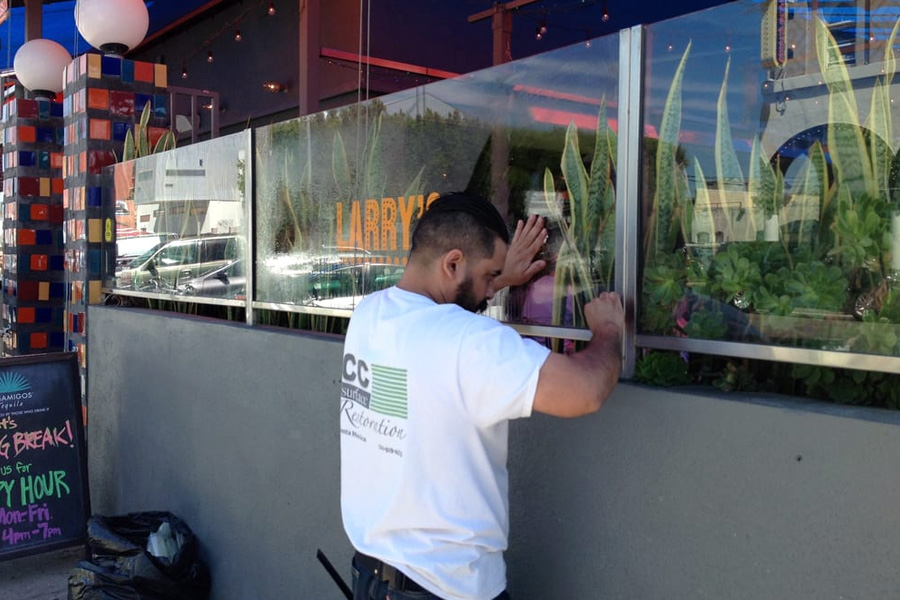 Graffiti Scratch Removal from glass